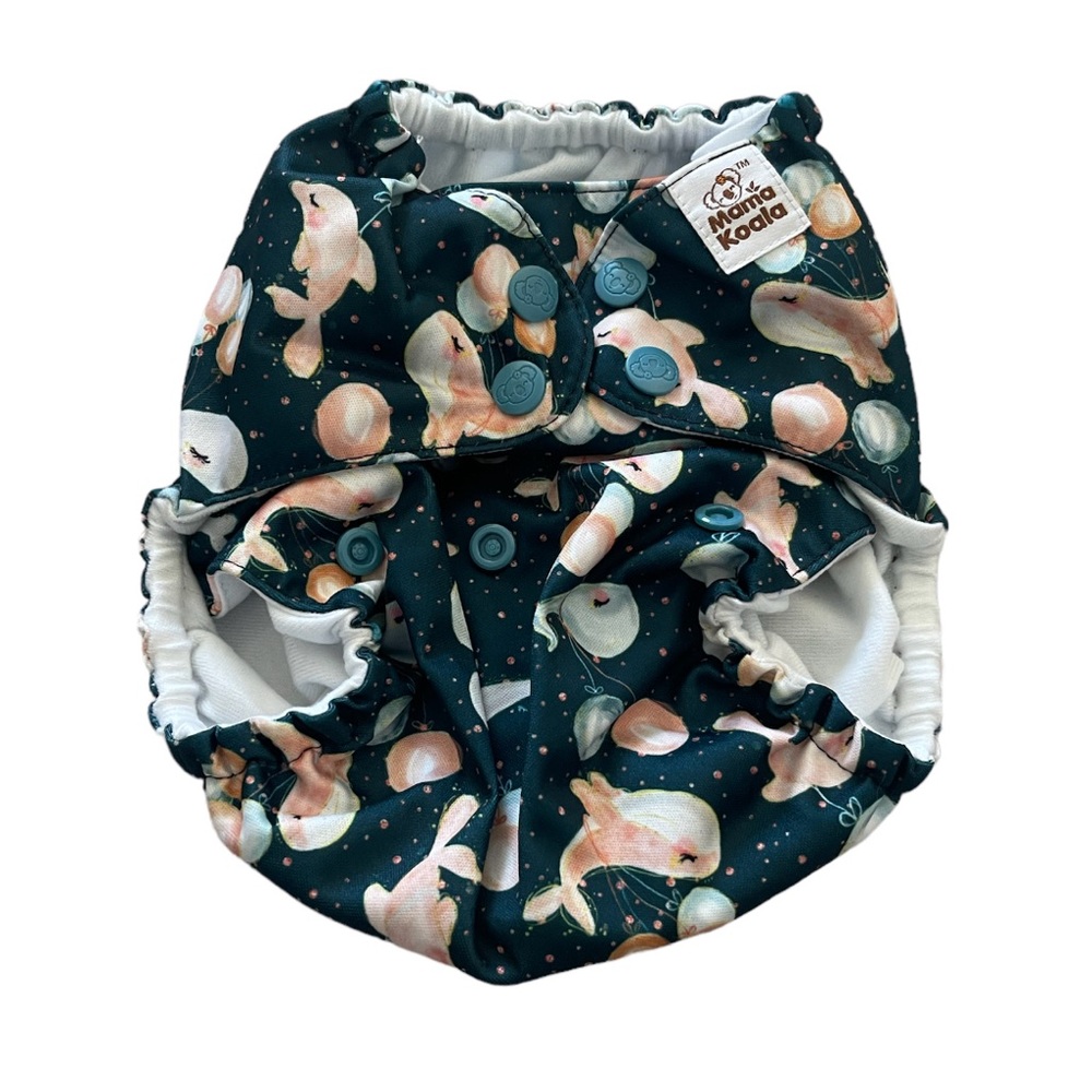 Mama Koala Whale With Balloon Cloth Diaper